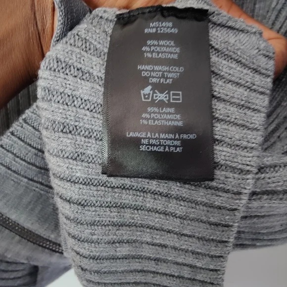Aether Men's Full Zip Wool Sweater